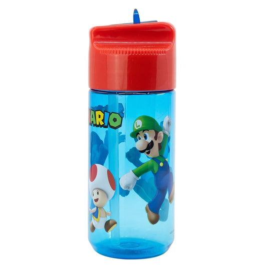 Super Mario Luigi Yoshi Toady Kinder Trinkflasche Wasserflasche Flasche 410 ml