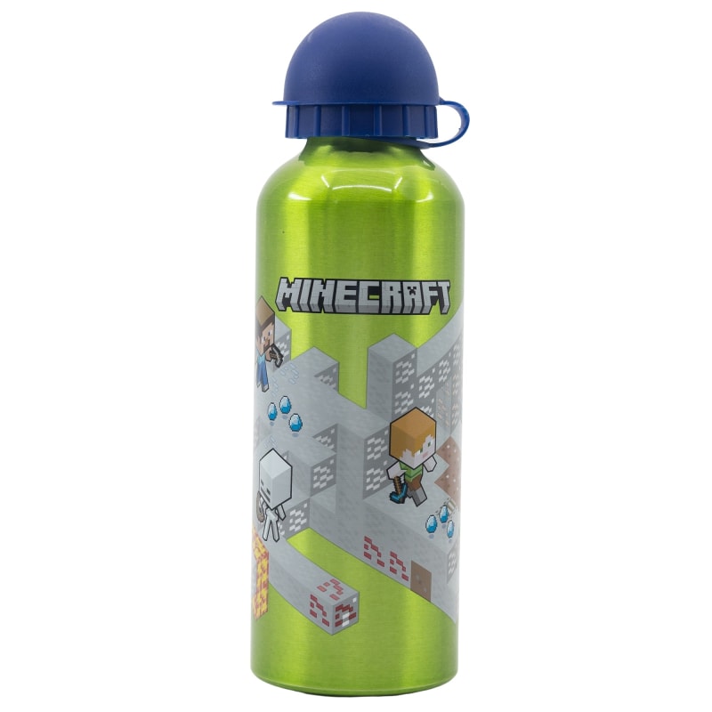 Minecraft Kinder 2 tlg Set 3 Kammern Brotdose XL Alu-Trinkflasche 530 ml - WS-Trend.de