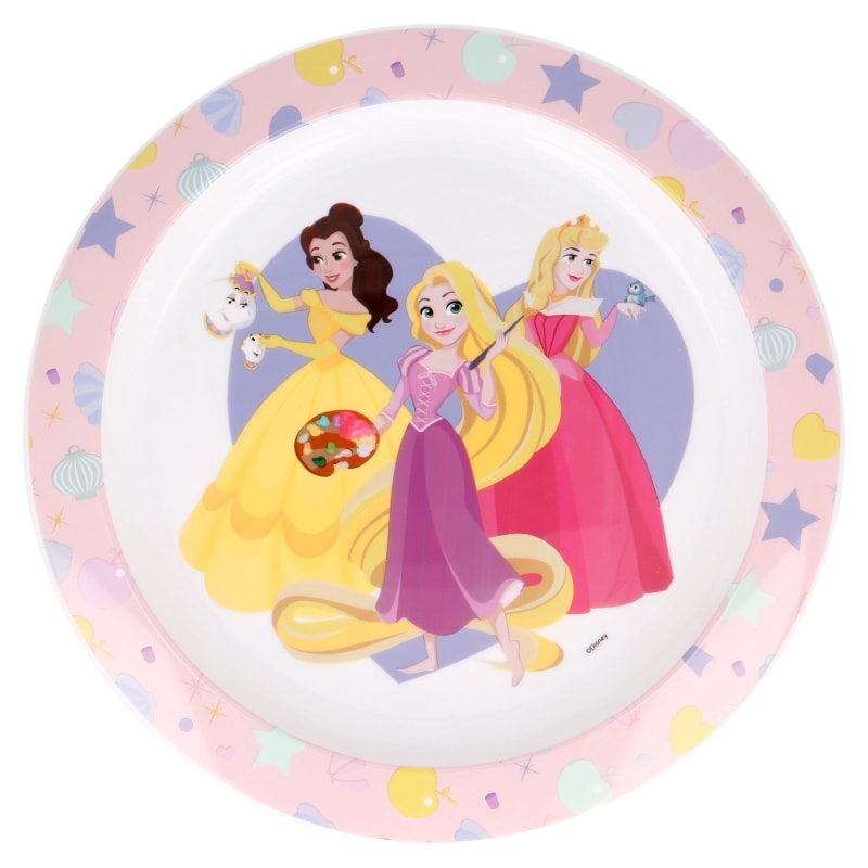 Disney Prinzessinnen Arielle Kinder Geschirr-Set 3 teilig Becher Teller Schüssel - WS-Trend.de