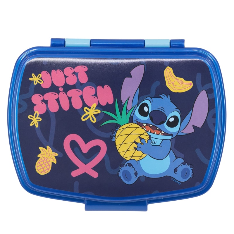 Disney Stitch 2 tlg. Kinder Lunch Set Brotdose mit Alu-Trinkflasche 400 ml - WS-Trend.de
