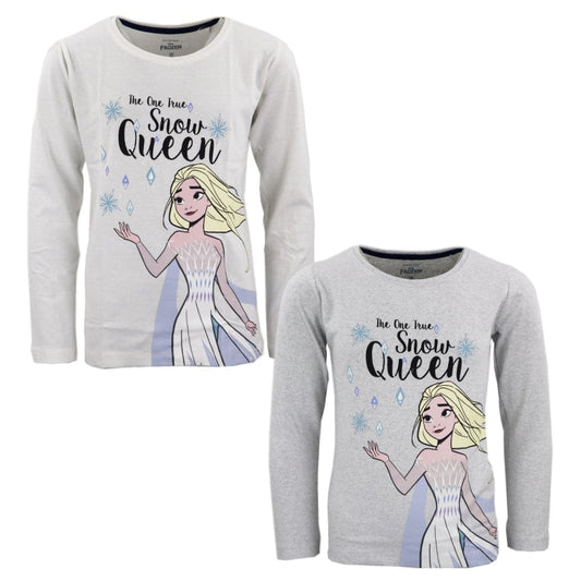 Disney Die Eiskönigin Elsa Mädchen Kinder Langarmshirt Shirt - WS-Trend.de