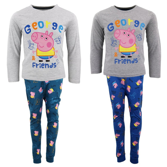Peppa Wutz Pig George Kinder Jungen Schlafanzug Pyjama - WS-Trend.de