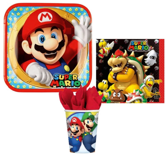 Super Mario Kinder Partyset Deko Set 36tlg. - WS-Trend.de
