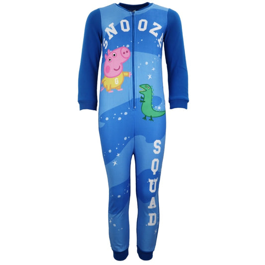 Peppa Wutz George Dino Kinder Fleece Einteiler Schlafanzug Pyjama