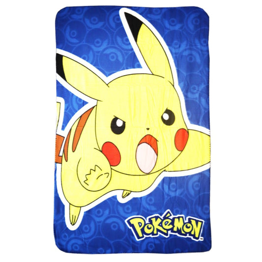 Pokemon Pikachu Kinder Fleecedecke leichte Kuscheldecke 100x150 cm