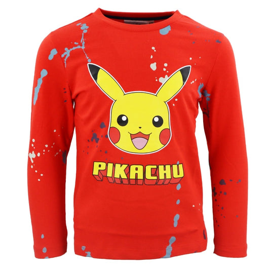 Pokemon Pikachu Kinder Jungen langarm Shirt