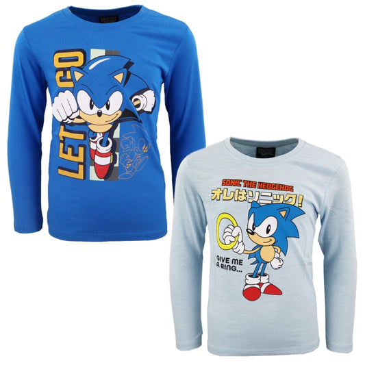 Sonic The Hedgehog Kinder Jungen langarm Shirt Langarmshirt