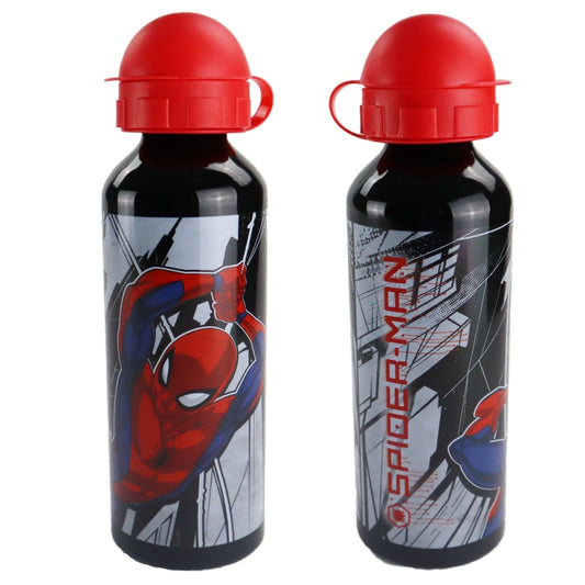 Marvel Spiderman ALU - Wasserflasche Trinkflasche XL Flasche 520 ml - WS-Trend.de