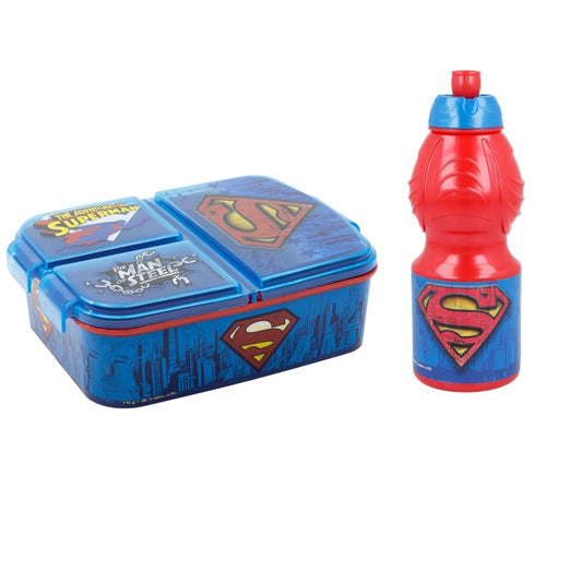 DC Comics Superman Set Lunchbox mit Trinkflasche - WS-Trend.de
