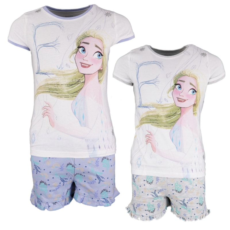 Disney Die Eiskönigin Elsa Kinder Schlafanzug Pyjama kurz - WS-Trend.de