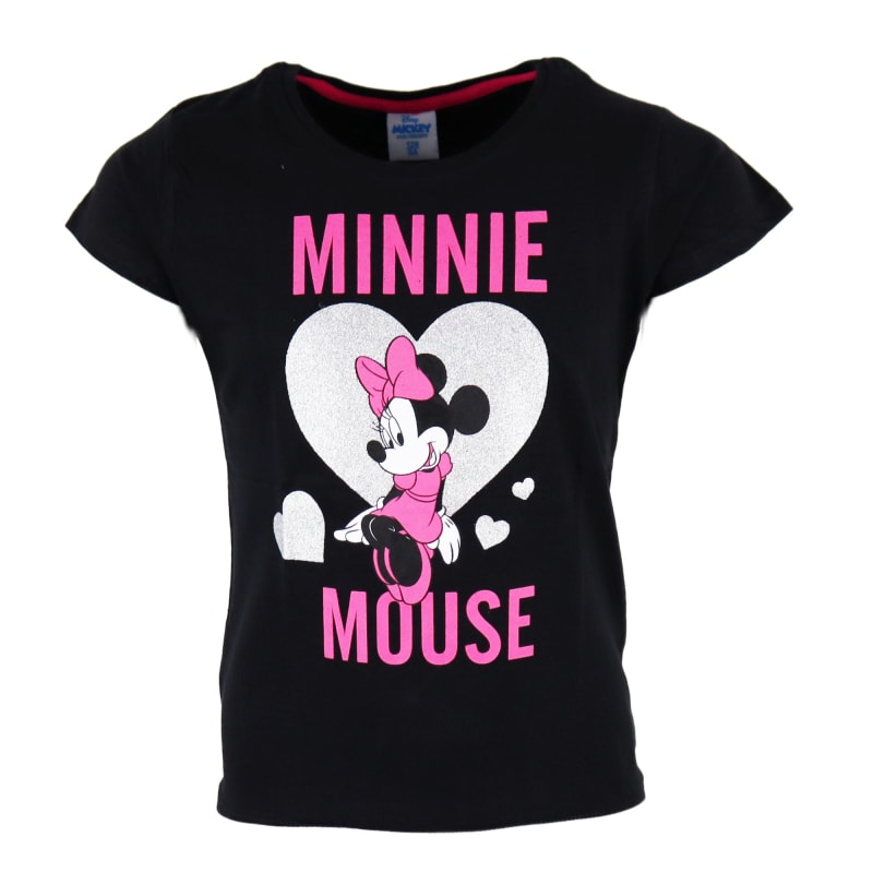 Disney Minnie Maus Glitter Love Kinder kurzarm T-Shirt - WS-Trend.de