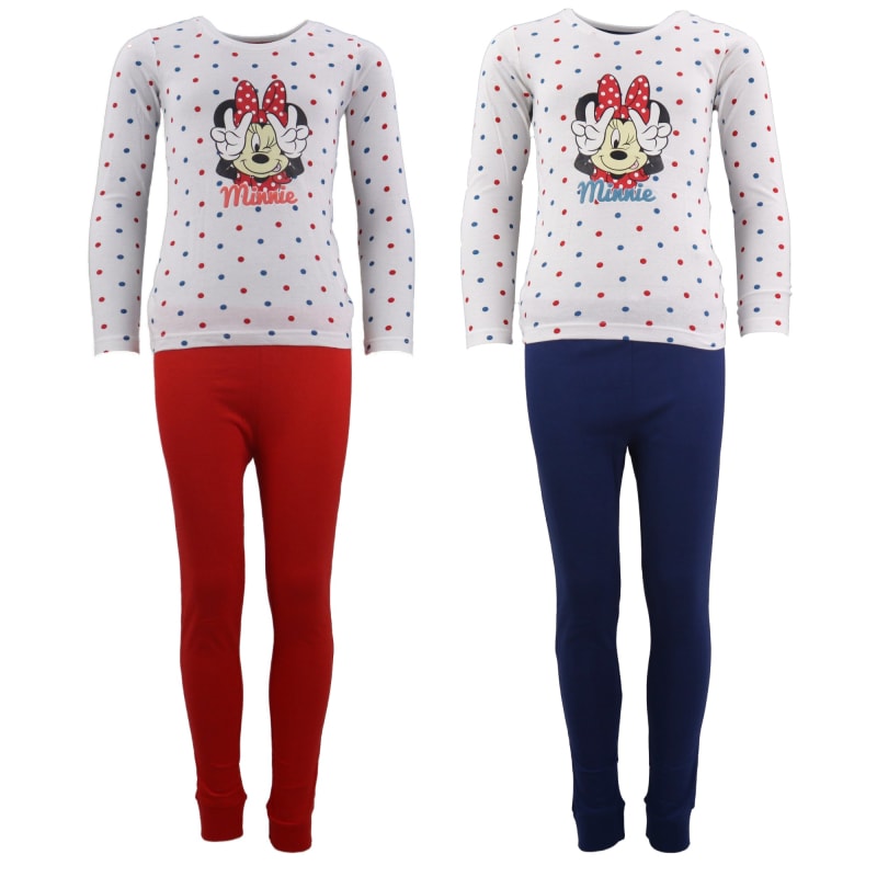 Disney Minnie Maus Kinder Schlafanzug Pyjama lang - WS-Trend.de