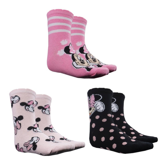 Disney Minnie Maus Mädchen Sneaker Socken 3er Pack - WS-Trend.de