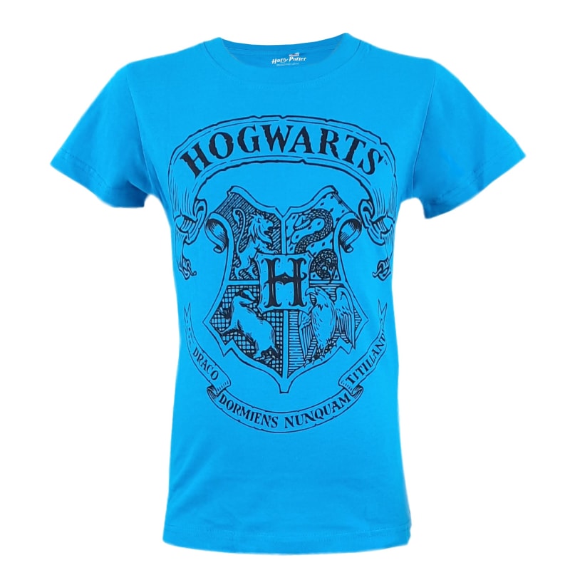 Harry Potter Hogwarts T-Shirt Blau - Größe 110 bis 152 cm - WS-Trend.de