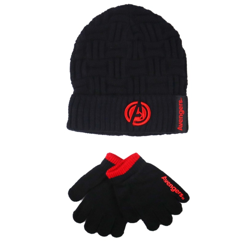 Marvel Avengers - Kinder Jugend Wintermütze plus Handschuhe - WS-Trend.de