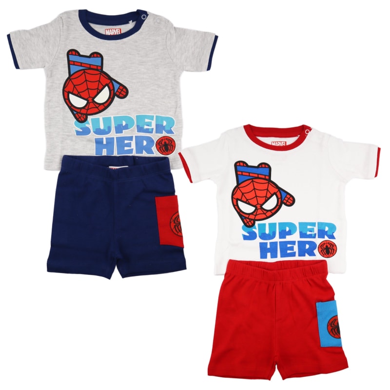 Marvel Spiderman Baby Kurzarm Shirt und Shorts - WS-Trend.de
