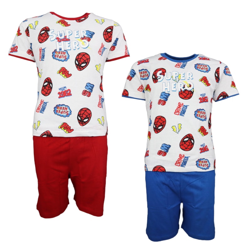 Marvel Spiderman Kinder Schlafanzug Pyjama kurz - WS-Trend.de