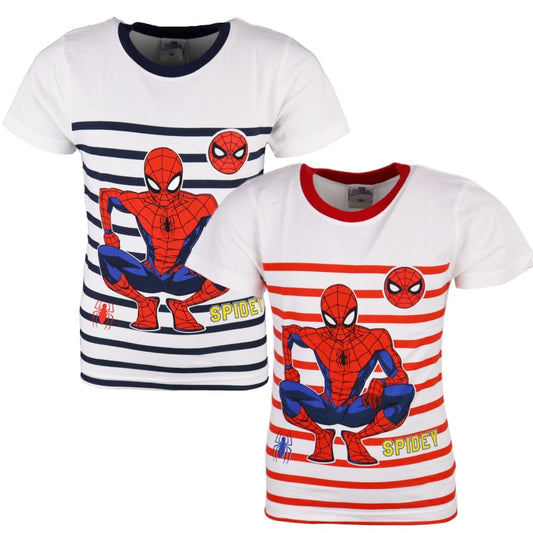 Marvel Spiderman Kinder T-Shirt gestreift - WS-Trend.de