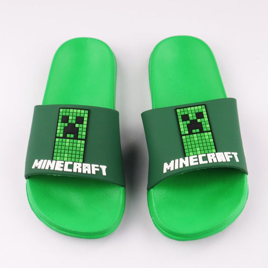 Minecraft Creeper Kinder Badelatschen Sandalen 3D Optik - WS-Trend.de