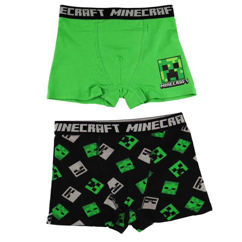 Minecraft Creeper Kinder Unterhose Boxershorts 2er Pack - WS-Trend.de