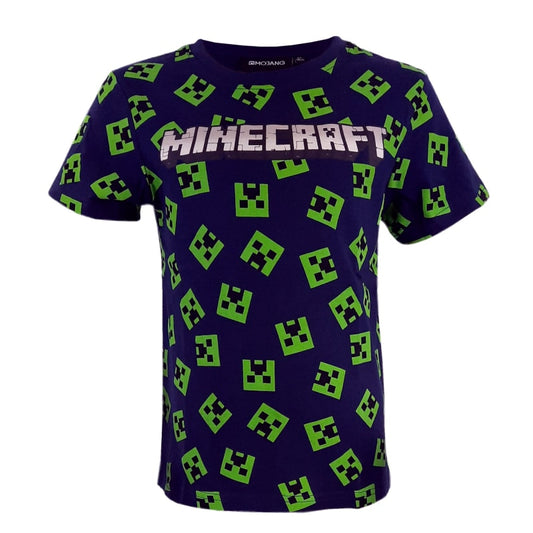 Minecraft Kurzarm T-Shirt Baumwolle - Größe 116 bis 152 cm - WS-Trend.de