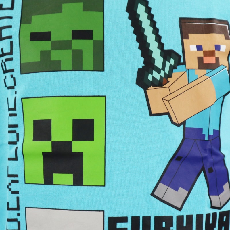 Minecraft Steve Kinder kurzarm T-Shirt - WS-Trend.de