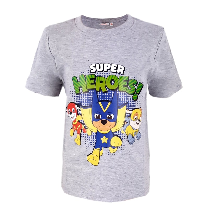 Paw Patrol Super Heroes Kinder T-Shirt Grau - WS-Trend.de