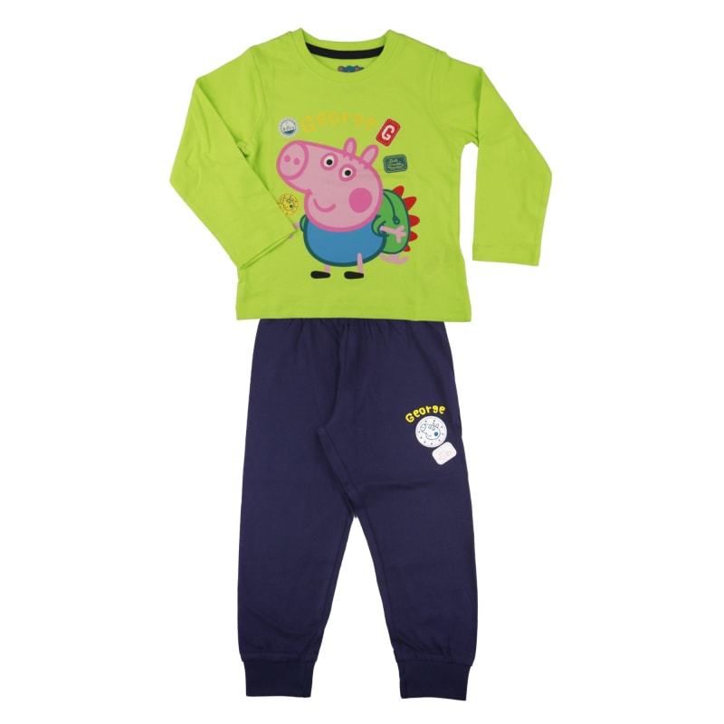 Peppa Pig George Kinder Schlafanzug Pyjama lang - WS-Trend.de