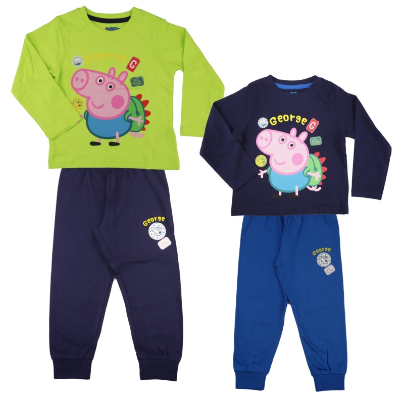 Peppa Pig George Kinder Schlafanzug Pyjama lang - WS-Trend.de