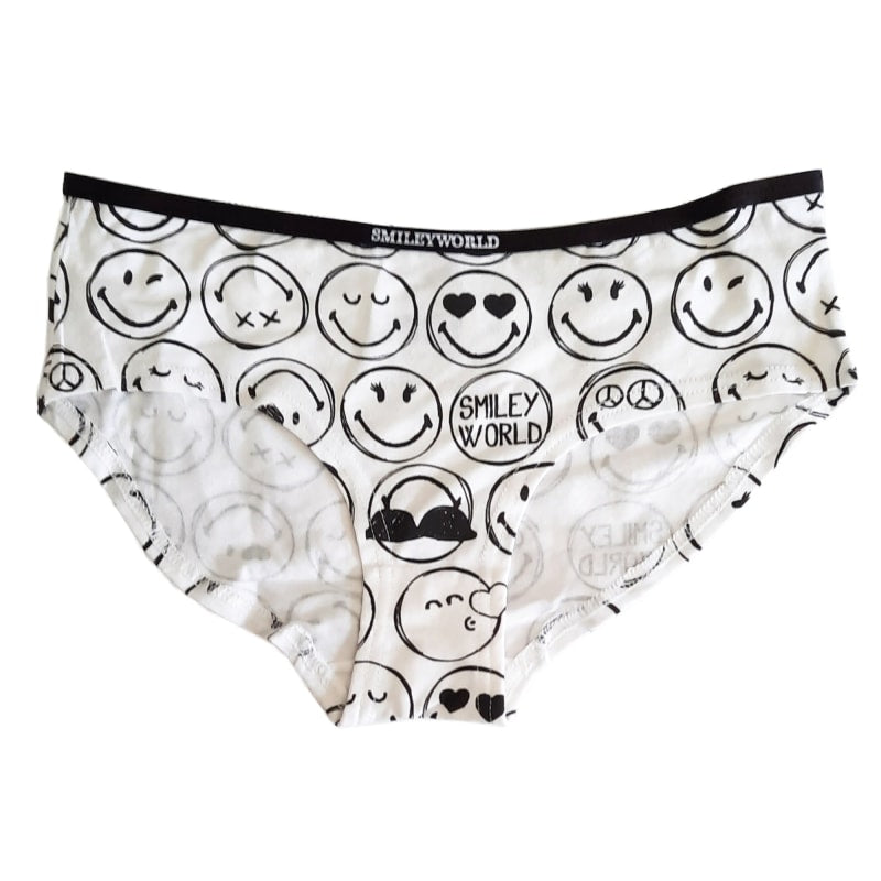 Smiley Emoji Damen Slips Unterhose - S bis XL - WS-Trend.de