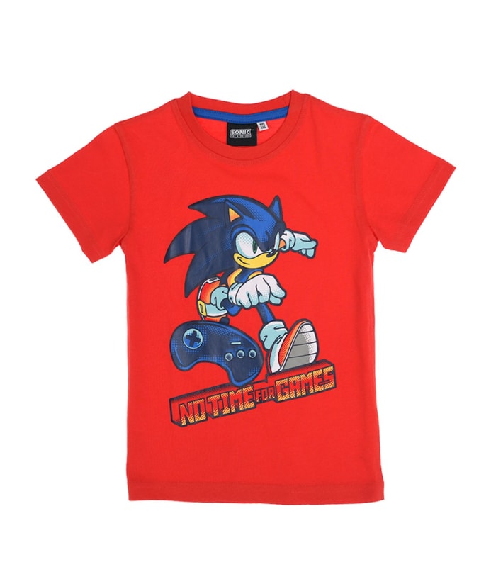 Sonic The Hedgehog T-Shirt Rot Grau - WS-Trend.de