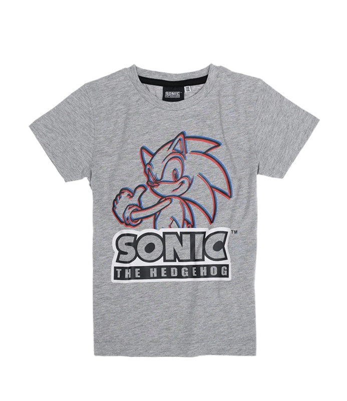 Sonic The Hedgehog T-Shirt Rot Grau - WS-Trend.de